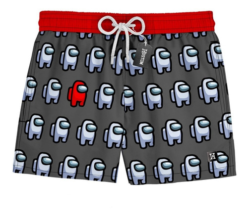 Short Praia Masculino Among Us Impostor Gamer Mauricinh 0183