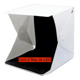 Novo Mini Estudio Fotográfico 20cm Studio Box Pop Up 2 Leds