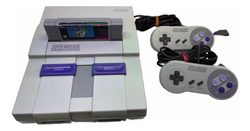 Consola Super Nintendo + Mario World + 2 Controles Original