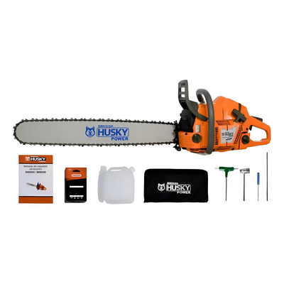 Motosierra 61.5 Cc Barra 28'' Barra Pta Piñon Husky Sh36528 Naranja