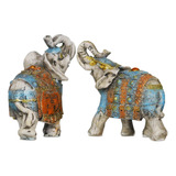 Figuras Colección Elefante Tronco Arriba, Decoración Hogar R