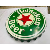 Aviso Tapa Heineken Beer En Acrílico