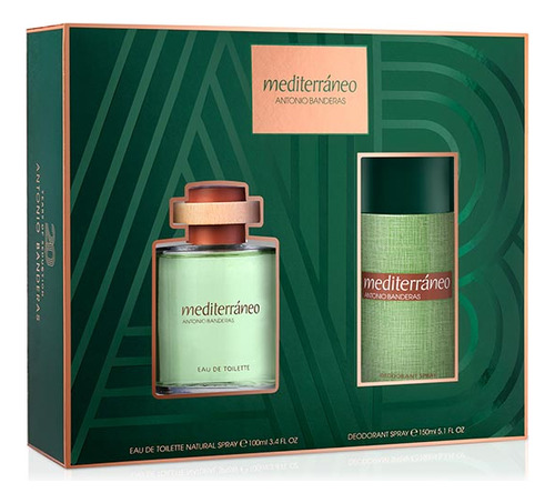 Set Mediterraneo Edt 100ml + Desodorante 150 Ml