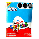 Kinder Sorpresa Paquete Niño Con 12 Huevitos 