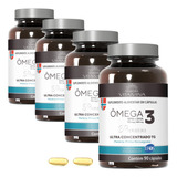 Ômega 3 Ultra Concentrado Da Noruega C/ Vitamina E (4 Potes)