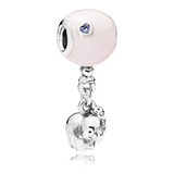 Charm Colgante Pandora Elefante Y Globo Rosa 