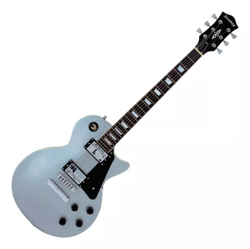 Guitarra Elétrica Les Paul Pool Strinberg Lps 230 Sl Silver Cor Prata Orientação Da Mão Destro