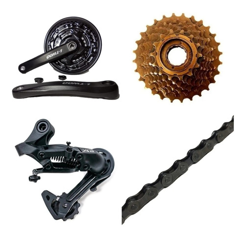 Kit Transmision Bicicleta Ltwoo 3x7 21 Vel Comp Shimano