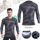 Playera Licra Deportiva Compresión Secado Rápido Gym Hombre