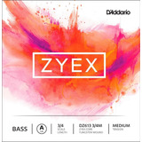 D'addario Zyex Bass Single A String Escala 3/4 Tensión Media