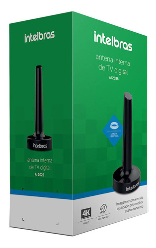 Antena Interna Digital Intelbras  Para Tv 4k Hd Hdtv Uhf