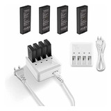 Rantow Tello 4-pack Batería + Cargador, 3.8v 1100mah Li-po B