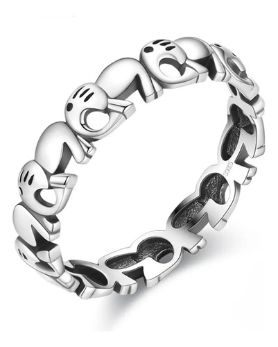 Anillo De Elefante En Plata 925. Joyería Única