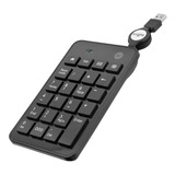 Mini Teclado Numérico Bright 0134 Usb C/ Cabo Retrátil Preto