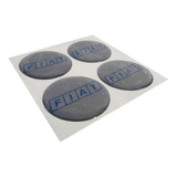 Calco Centro Llanta Fiat F/i/a/t 42mm Gris Plata- Azul