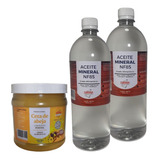 Cera De Abeja Y Aceite Mineral Para Madera Grado Alimenticio