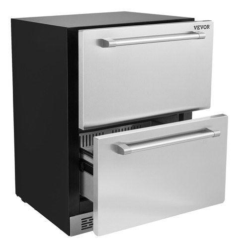 Vevor Refrigerador Bajo Encimera 24 PuLG. Doble Temperatura