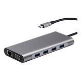 Dock Station Hub Usb-c 11 En 1 Mts-dock111 Amitosai W2 C3