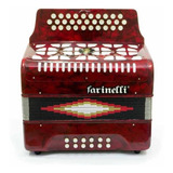 Acordeon Diatonico Botones Fa Rojo Farinelli 3012far