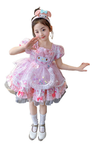 Vestido Sanrio Melody Princess Saia Lolita De 3 A 10 Anos