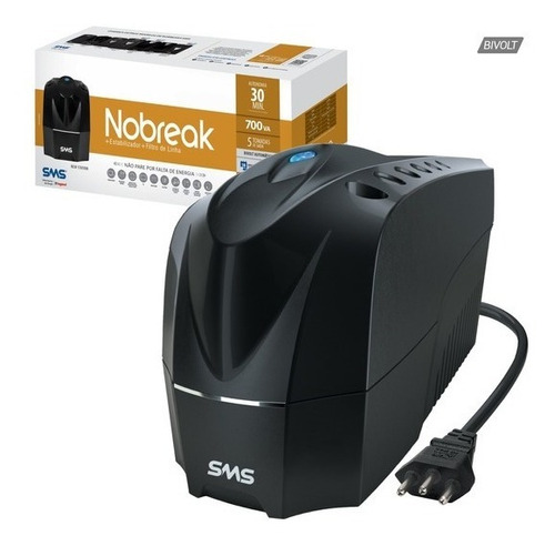 Nobreak Sms New Station Ust 700 Va Bi  Preto