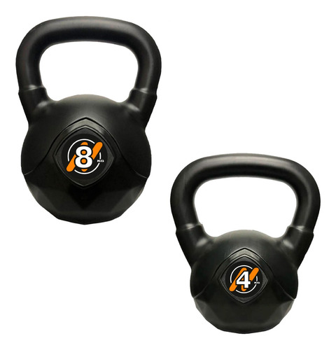 Set De 2 Pesas Rusas 4 Kg + 8 Kg Kettlebell