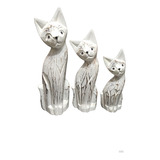 Gatos Gato Set X 3 Unid Nuevo Regalo Decoración De Interior