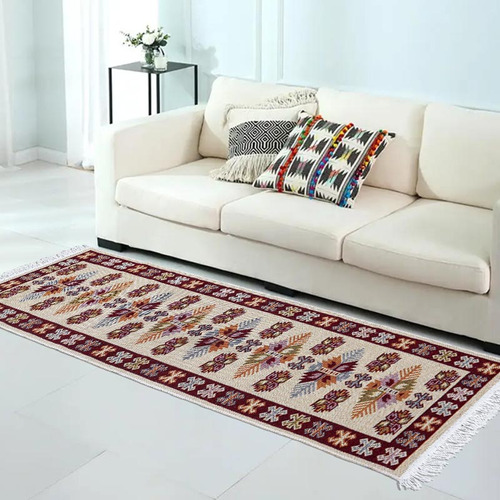 1 Tapete Kilim Passadeira Algodão Lux Dupla Face Kvm1 60x180