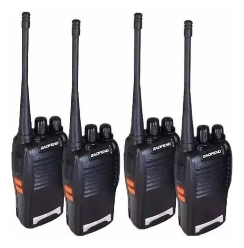 Kit 4 Radio Comunicador 16ch Alcance 12km Baofeng