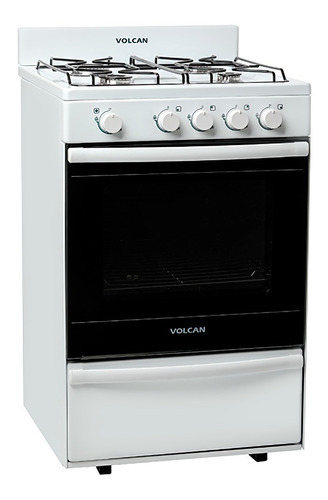 Cocina Volcan 644 4 Hornallas Color Blanca Multigas 55cm