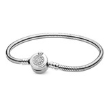 Pulsera Pandora Original Corona Circonitas Brillante Plata 