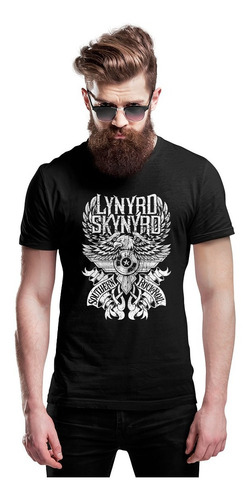 Camiseta Masculina Lynyrd Skynyrd Banda Rock Pronta Entrega