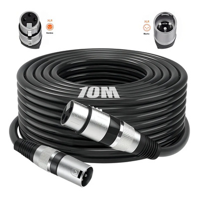 Cddgl 10 Metros Cable Xlr Balanceado Canon Cable Plug Dmx Audio Cable De Audio Hifi Conector Xlr A Toma Xlr - Conector Metálico Con Mecanismo De Encaje A Presión Y Funda De Nailon | MercadoLibre