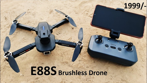 Drone E88s  Motores Brushless Sensor Obstáculos 2 Cameras Hd