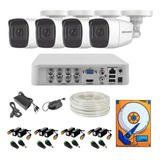 Kit 8ch 4 1080p Epcom Audio Metal 100mts Utp 1tb