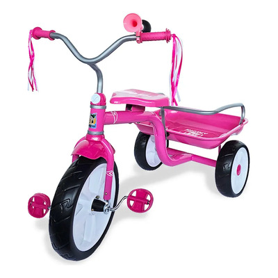Triciclo Apache Clásico De Metal Con Cajuela Grande Rosa Rosa Chicle | Meses sin interés