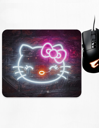 Mouse Pad Xs Hello Kitty Neon Art