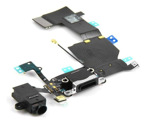 Cabo Flex Conector Dock Carga Audio Antena iPhone 5c Preto