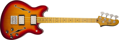 Fender Starcaster Bass 1/2 Caja Bajo 4 Cuerdas 2 X Hb Maple Color Aged Cherry Burst Orientación De La Mano Diestro