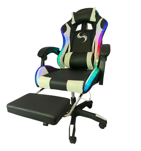 Silla Gamer Rgb Pro Gaming Led Multicolor Oficina Escritorio