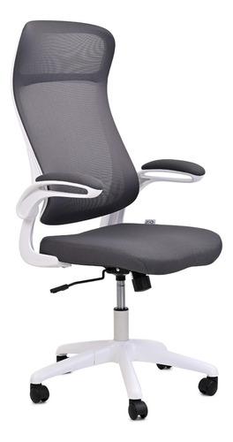 Silla Escritorio Ejecutiva Oficina Ergonomica Mesh Elegante Color Gris