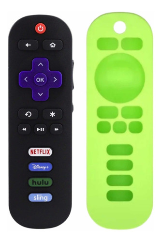 Control Compatible Con Pantalla Hisense Rok U Tv Mas Funda