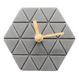 Reloj De Mesita De Noche Mudo Cement Clock Simple Personalit