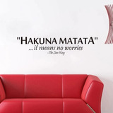 Pegatinas Pared Sticker Hakuna Matata Para Habitación