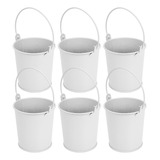 Mini Vaso De Flores, Decoração Em Miniatura, 6 Peças, Balde