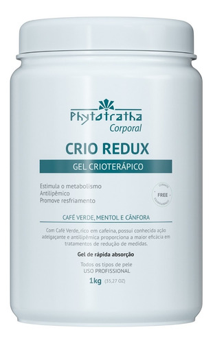 Gel Crioterápico - Crio Redux 1kg - Phytotratha