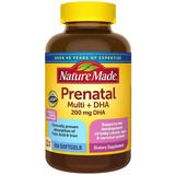Nature Made Prenatal Multi + Dha 200mg, 150 Cápsulas Blanda