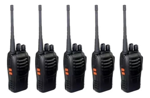 Kit 5 Radio Comunicador Walktalk 12km Profissional Segurança