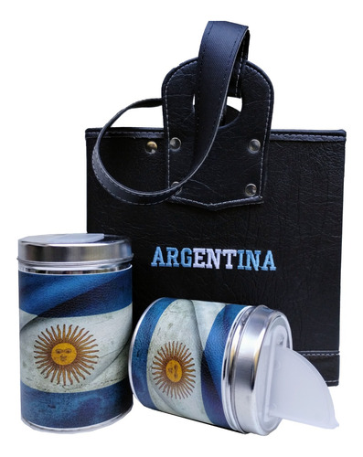 Set Matero Canasta Argentina Yerbera Y Azucarera Regalo !!!