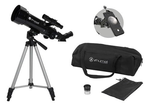  Telescopio Zhumell  Portátil 70mm Maletín Trípode Regalo